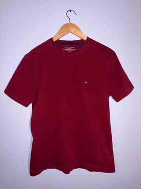 Tommy Hilfiger Men's Short Sleeve Crew Tee - Wine